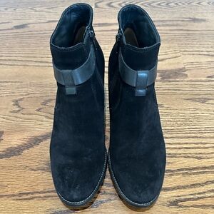 Paul Green Munchen Women’s Heeled Black Leather Booties Size 9.5